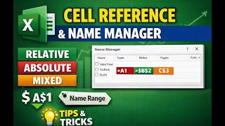 Master Cell References &amp; Name Manager in Excel | Step-by-Step Guide