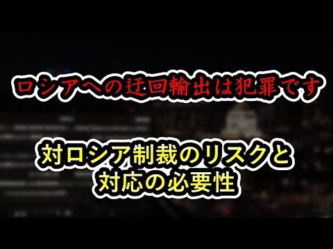 対ロシア制裁のリスクと対応の必要性