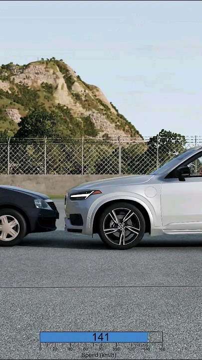 Car Crash Test: Dacia Logan vs. Volvo XC90 - Frontal Collision Impact Analysis (#1)