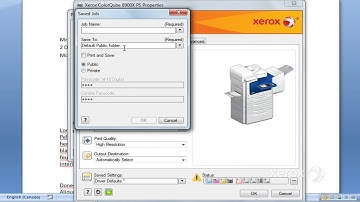 Xerox Global Print Driver - Saved Job