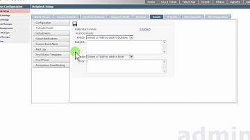 Revelation 2012 Admin / Helpdesk Setup / Email / Calendar Events