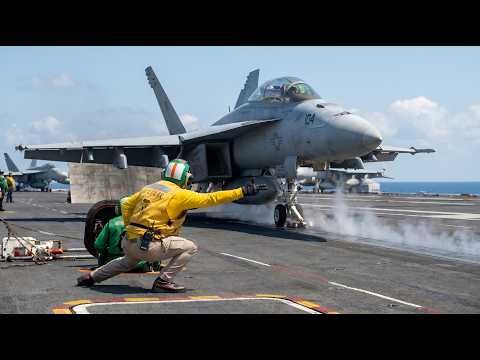 How Aircraft Carriers Handle 1,000 Flights Every Week Without Crashing