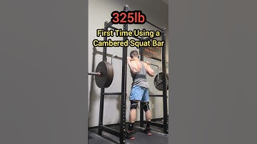First Time Squatting with Cambered Bar (Tough Walk Out)
