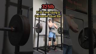 First Time Squatting With Cambered Bar Tough Walk Out