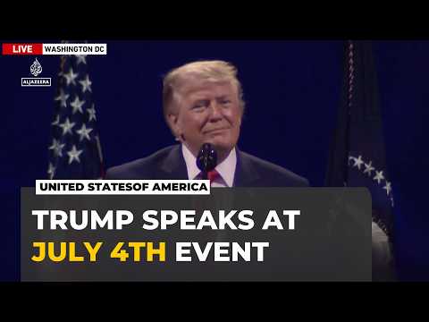 Video Trump delivers 250th Independence Day address as storms disrupt National Mall celebrations i