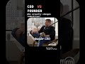 Why Founder CEOs Always TRUMP Hired CEOs @HDinHDPodcast #shorts