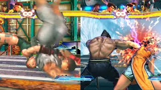 Street Fighter X Tekken: Todos los Lanzamientos / Llaves normales.