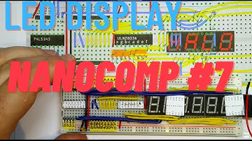 Nanocomp 6809 #7 LED Display - 8 Bit Breadboard Micro