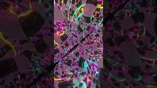 [4K HDR] CHECKERED TUBES (Zymosis - Perception Limit)  #electronicmusic #trippyvisuals #3dvisual