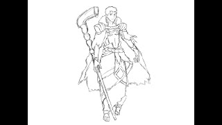 Cu Chulainn Caster Sketch