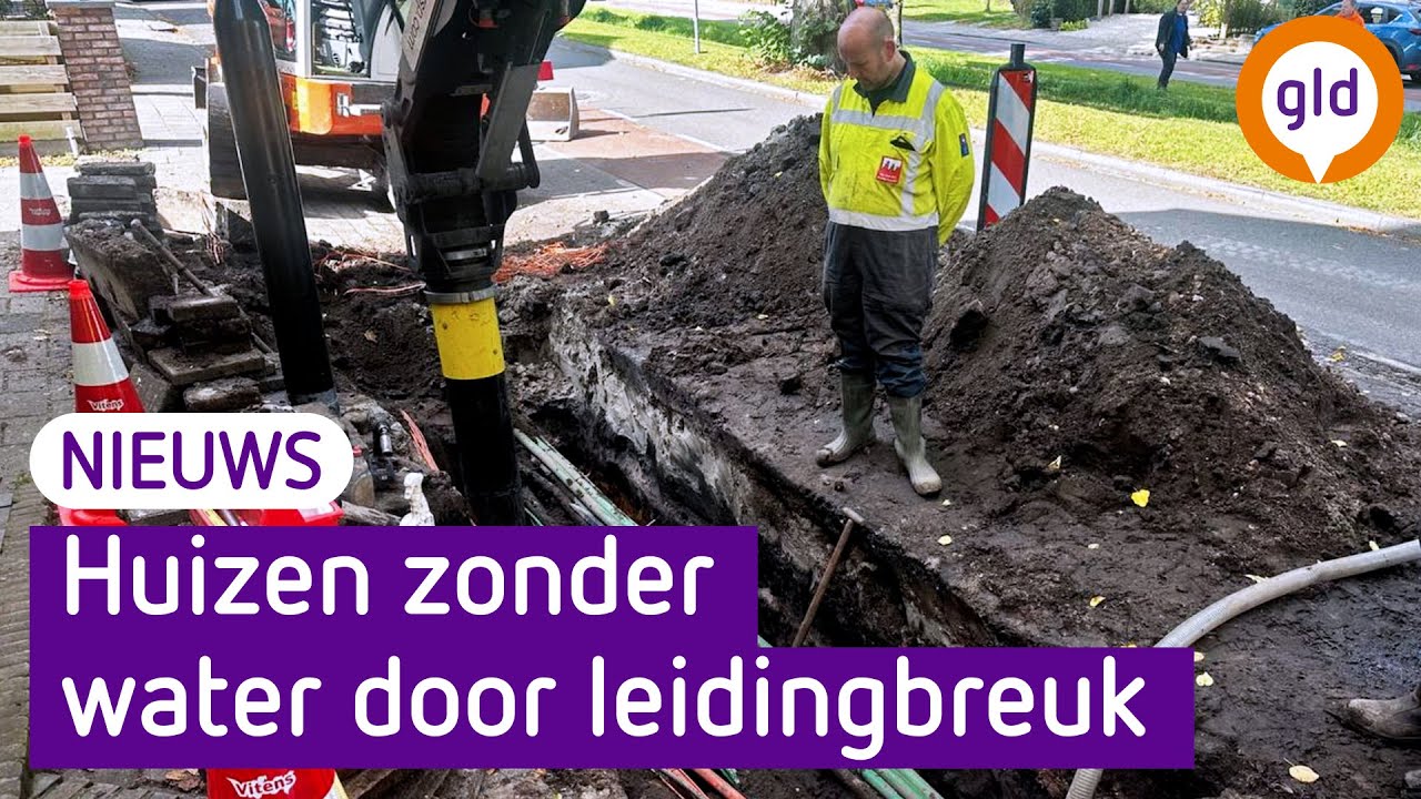 LEIDINGBREUK in Apeldoorn, huishoudens ZONDER WATER