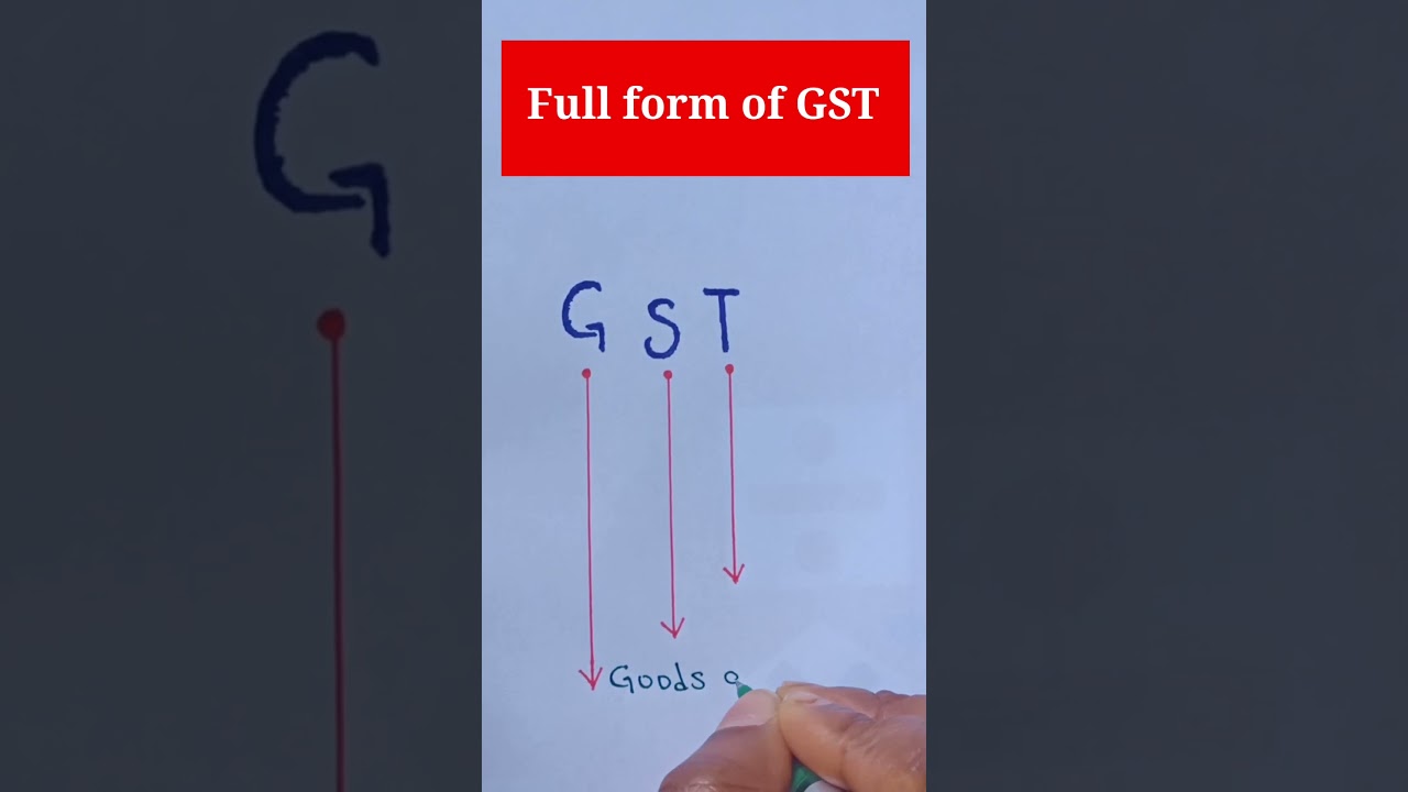 Full form of GST.