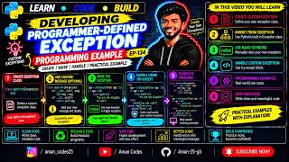 Developing Programmer-Defined Exception | Programming Example | EP-134