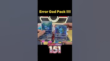 151 Error GOD pack !!! #151pokemon #shorts #pokemoncards #pokemontcg