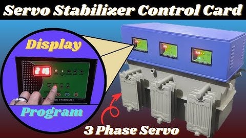 3 phase Servo stabilizer programming in hindi