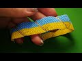 МК ч. 1 з 3. Браслет Прапор України. Сувенір. Мозаїка. Bracelet. Flag. DIY tutorial beaded bracelet