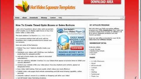 Video Squeeze Page Templates with High Conversion Rate