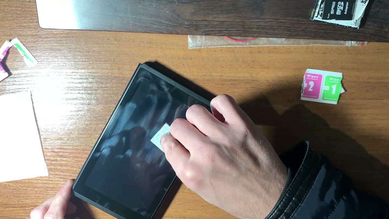 Поклейка защитного стекла nintendo switch - YouTube