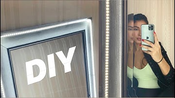 DIY LED FULL LENGTH MIRROR - VLOGMAS DAY 3