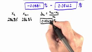 Calculate Change Solution - Intro to Statistics
