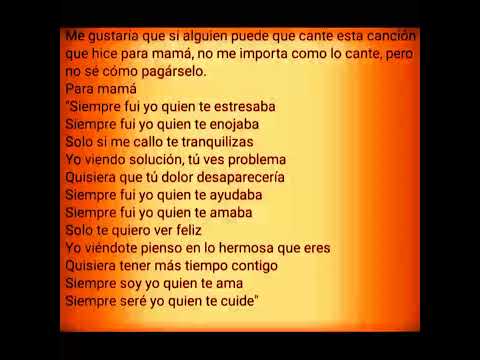 Porfavor Que Alguien Lo Cante Para Mi Mamá Enseñárselo