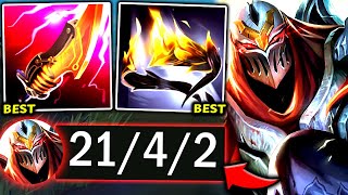 ZED TOP IS MY #1 NEW FAVORITE TOPLANER TO 1V9! (I LOVE IT👌) - 2025 Zed TOP Gameplay Guide