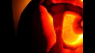 Skull pumpkin carving 2012
