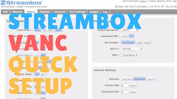 V-ANC Quick Setup for Decoders- Streambox Inc.