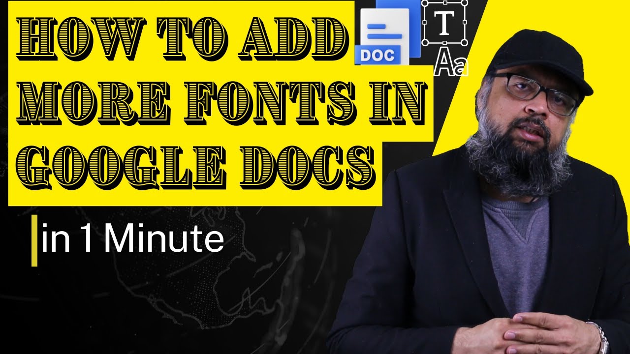 How to add more fonts in Google Docs - YouTube