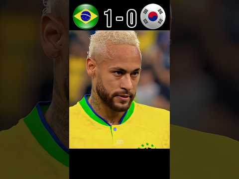 Brazil Slaughtered South Korea 4-1 World Cup 2022 #football #neymar #youtube #shorts