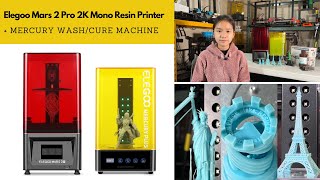 Complete Resin 3D Printing Solution: Elegoo Mars 2 Pro Mono 2K Printer and Washing / Curing Machine