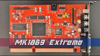 The MK1869 Extreme with AMD Interwave (Ultrasound PnP)
Hello friends
Im proud to present the brandnew MK1869 Extreme Edition! This card is made by E. Ferreira and L.Dallas. It features the ESS ES1869 for Adlib, Soundblaster, Soundblaster Pro compatibility as well as native ESS Audiodrive support with enhanded ESFM OPL3-Synthesizer. But the highlight sure is its AMD-Interwave part paired with 8 MB Ram for excellent Gravis Ultrasound capability!
In this video I demonstrate the card playing the following well known titles in Ultrasound:
00:00 Tyrian
01:16 Jazz Jackrabbit
02:58 Doom E1M1
04:36 Doom II Map 01
08:29 Descent Level 01
11:52 R.O.T.T.
13:48 Bonustrack: Zabutom - Enter the Frog
Be prepared for another video demonstrating the ESFM soon!
If you like to buy this card, you can preorder the card directly at the developers page on
pcmidi.eu
If you want to know more about it I also recommend the Vogons thread:
https://www.vogons.org/viewtopic.php?t=102417&start=40
Listen - enjoy - like - subscribe
Ernie
PC-SOUND-LEGACY The MK1869 Extreme with AMD Interwave (Ultrasound PnP)