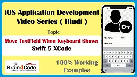 How to Move TextField When Keyboard is Shown with Swift 5 XCode | Hindi | Move View with Keyboard