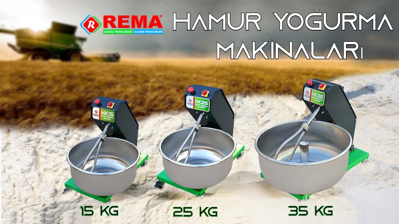 Hamur Yoğurma Makinaları - REMA  Yerli Üretim