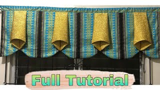 How To Make Easy Valance Curtain  Step By Step Tutorial  So Simple And Easy Curtain
