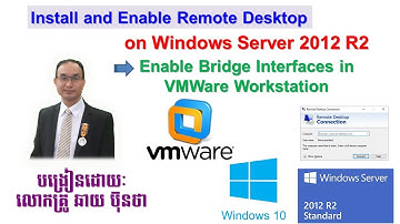 Install Windows Server 2012R2, Enable Remote Desktop and Enable Bridge Interfaces in VMWare