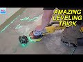 Amazing Leveling Trick with 4D Laser Level and Concrete Grinder WOW MrYoucandoityourself