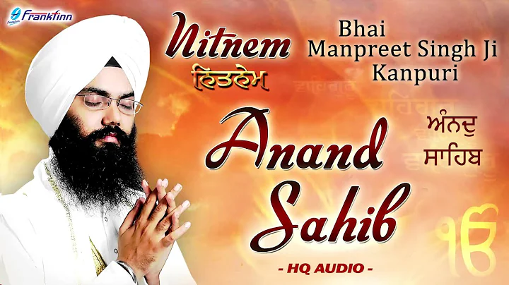 Anand Sahib Full Live Path | Bhai Manpreet Singh J...