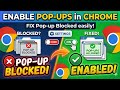 How to Enable Pop-ups in Google Chrome | Fix Website Pop-up Blocked.