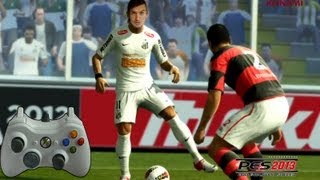 PES 13 Trucos, jugadas. Parte 2-Tutorial Pro Evolution Soccer como hacer Tiros en curva pes 2013