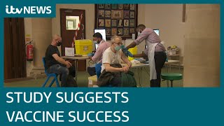 Covid: One dose of vaccine 'cuts transmission by up to half', Public Health England says | ITV News