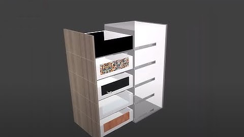 Custom application of the AvanTech YOU drawer system in Polyboard