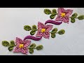 Table Runner Embroidery - Saree Border Embroidery - Beginners Embroidery - Embroidery For All Over