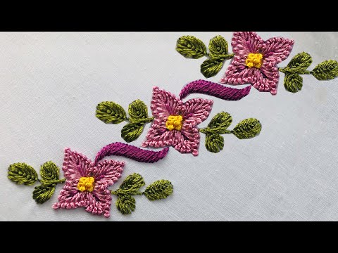 Hand Embroidery: Gorgeous Stitches Embroidery / Border Embroidery / Simple  Stitch Embroidery / 