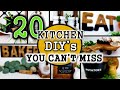 20 BEST DOLLAR TREE KITCHEN DIY's 2021 | $1 MODERN FARMHOUSE KITCHEN DECOR you need to TRY!