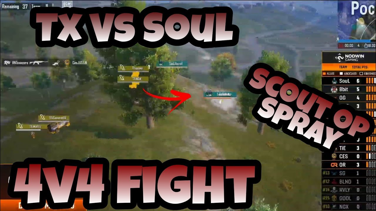 Tx Vs Soul fight in erangel |Nodwin Lan event highlights| # ...