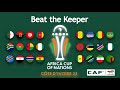 African cup of nations 2023  afcon beat the keeper marble race