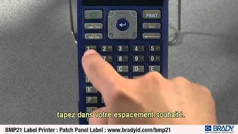 Making Patch Panel Labels with the Brady BMP21