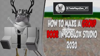 How To Make Group Only Doors In Roblox Studio 2020 New Youtube - how to make a one way only dooe on roblox