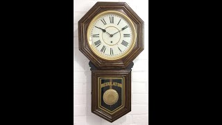 HUGE Antique SESSIONS Regulator Wall Clock | Item# 1470 - Adelaide Clocks